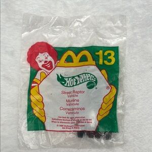 McDonald's Happy Meal Fast Food Toy 1999 Hot Wheels Street Raptor Vehicle #13